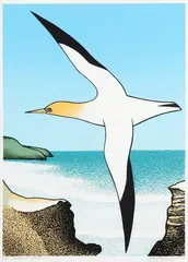 Don Binney, Manunui, Otakamiro, screenprint on Fabriano paper, 30/80