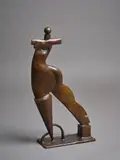Paul Dibble, Moving Forward, cast bronze, 3/3, 1998