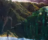 Euan MacLeod, Sea Saw, oil on canvas