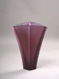 Ann Robinson, Curved Vase, cast glass