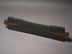 John Edgar, Too Much Sea Between Us, red and black granite