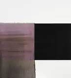 Callum Innes, Exposed Painting: Red, Violet, oil on Belgian linen