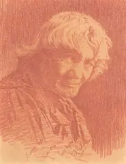 Harata Rewiri Tarapata by C. F. Goldie, conté crayon on paper, sold Nov 2025