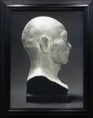 Portrait of a life cast of Matoua Tawai (right profile), Aotearoa, New Zealand, from the series Ahua: a beautiful hesitation by Fiona Pardington, inkjet print on Hahnemuhle paper, edition of 10, 2010, sold Nov 2025
