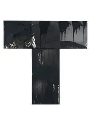 Max Gimblett, Kimono, synthetic polymer paint on five adjoined canvas panels
