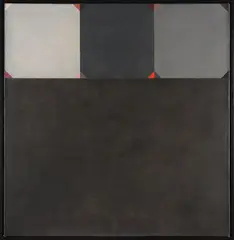 Milan Mrkusich, Grey - Meta Grey, acrylic on canvas