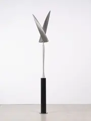 Phil Price, New Angel, carbon fibre and epoxy, precision bearings and stainless steel (2022)