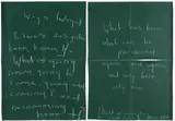 L. Budd, What has been, what can be perceived, again and again, and only here, only now, pastel on paper, diptych