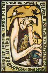 Nigel Brown, Strictly for the Birds, oil and acrylic on canvas