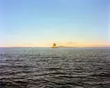 Chris Corson-Scott, Kotanui Island and Rangitoto (after John Kinder), archival pigment print, 1/7 (2013)