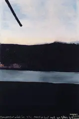 Colin McCahon, Tomorrow will be the same but not as this is, screenprint with archival ink on BFK Reives Italian 300gsm art paper, McCahon House Centenary Edition 93/100