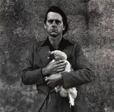 Peter Peryer, Self Portrait with Rooster, gelatin silver print, 1977