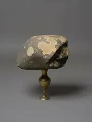 John Ward Knox, No Title, rock and brass vase (2011)