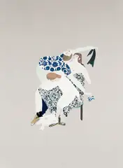 Tucked In by Kushana Bush, gouache on paper, offered Oct 2025