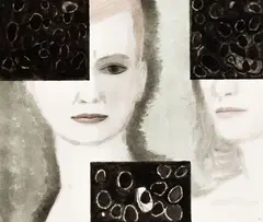 Michael Harrison, Reproduction, ink and watercolour on paper