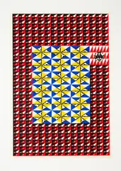 Richard Killeen, Carpet Bug, acrylic and ink on paper