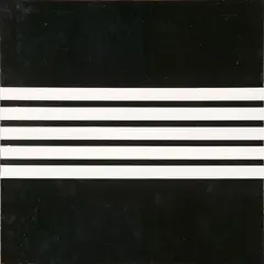 John Nixon, Untitled, enamel on canvasboard