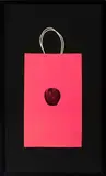 Billy Apple, Untitled, silkscreen on found shopping bag (pink), 1965