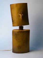 Francis Upritchard, Lamp, wood-fired stoneware and electrical fitting (2008)