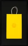 Billy Apple, Untitled, silkscreen on found shopping bag (yellow), 1965