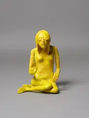 Francis Upritchard, Palm, acrylic on polymer clay, foil and wire