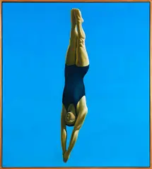 Michael Smither, The Diver, oil on board