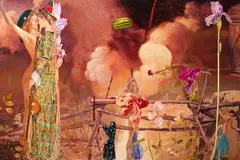 Andrew McLeod, Landscape with Watermelon, oil on canvas