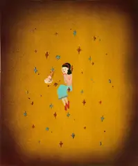 Saskia Leek, Summertime (Sleep), acrylic and varnish on board