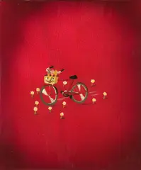 Saskia Leek, Summertime 1 (Bicycle), acrylic and varnish on board