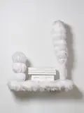 Kathy Temin, Small Landscape Ledge, synthetic fur, wood, synthetic filling, acrylic paint