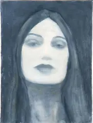 Séraphine Pick, Face No. 4, oil on canvas