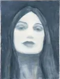Séraphine Pick, Face No. 4, oil on canvas