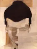 Séraphine Pick, Portrait Face and Square, oil on canvas