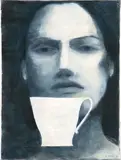 Séraphine Pick, Tea Cup Face, oil on canvas