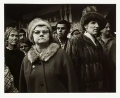 Ans Westra, Watching a Miss NZ Parade, Cuba Mall, Wellington, vintage gelatin silver print