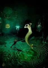 Andrew McLeod, Ocean (Green Mermaid), digital print, 2/3