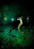 Andrew McLeod, Ocean (Green Mermaid), digital print, 2/3