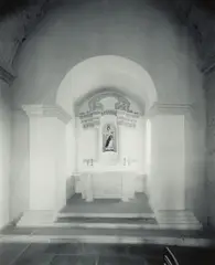 Interior: The Chapel of Guia Fortress, Macau, 30 November 2000 by Laurence Aberhart, gold and selenium toned gelatin silver print, offered Oct 2025