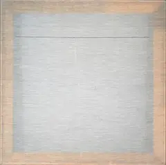 John Ward Knox, No Title, fabric, thread and stretcher (2013)