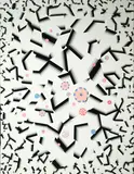 Ben Buchanan, White Mountain, adhesive collage on board