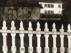 Paul Strand, The White Fence, Port Kent, New York, 1916, 1916, hand-pulled, dust-grained photogravure, made from an original glass-plate negative, printed in 1991 by the Paul Strand Archive, Aperture Foundation, Inc., edition 298/300