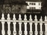 Paul Strand, The White Fence, Port Kent, New York, 1916, 1916, hand-pulled, dust-grained photogravure, made from an original glass-plate negative, printed in 1991 by the Paul Strand Archive, Aperture Foundation, Inc., edition 298/300