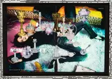 Matthew Griffin, Wasted Again, paper collage, found poster in artist’s frame