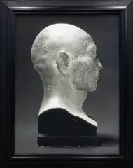 Portrait of a life cast of Matoua Tawai (right profile), Aotearoa, New Zealand, from the series Ahua: a beautiful hesitation by Fiona Pardington, inkjet print on Hahnemühle paper, edition of 10, 2010, offered Sep 2025