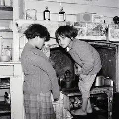 Ans Westra, Ruatoria, 1963 (from Washday at the Pa), black and white photo, 2/25 from an edition printed in 2025