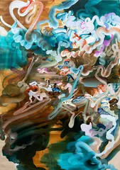 Grace Wright, Fate Undecided Yet Wouldn't You Like to Know, oil on linen