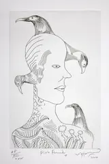 Bill Hammond, Fish Finder 4, intaglio print on Fabriano Tiepolo paper, A.P. XIII/XXIV