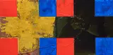 Stephen Bambury, Siena (XXXII), 23k gold, schlagmetal, chemical action and acrylic, diptych
