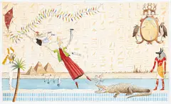 Michael Hight, Untitled from Aunt Concertina and her niece Evalina, ink and gouache on board