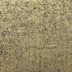 Peter Panyoczki, Gold Book, mixed media on aluminium